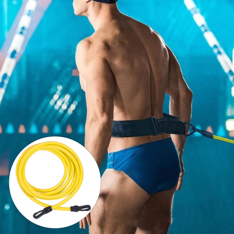 300cm Elastic Rope Swimming Training Belt Kit Resistance Training Equipment