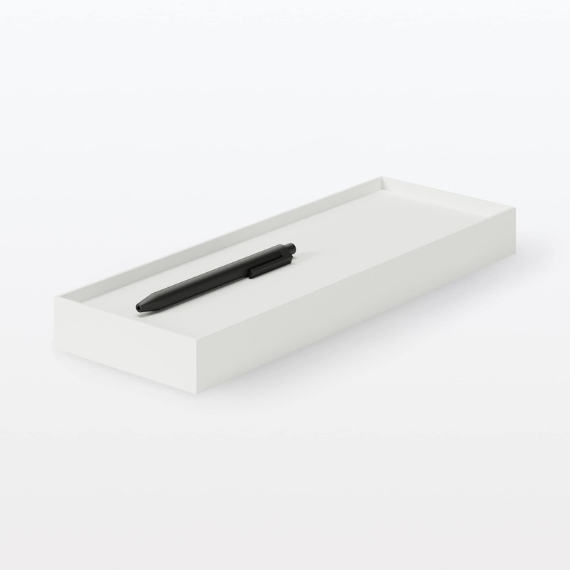 MUJI 02553098 Polypropylene File Box Lid with Casters, White Gray,