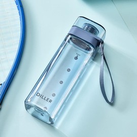 Catpaw Water Bottle, Water Bottle, 400/550/700ml, Wide Mouth Plastic Bottle, Ultra Lightweight, Cold Resistant, Heat-Resistant, Portable, Leakproof, BPA Free, Unisex, Adult, Kids, Clear Bottle, Sports