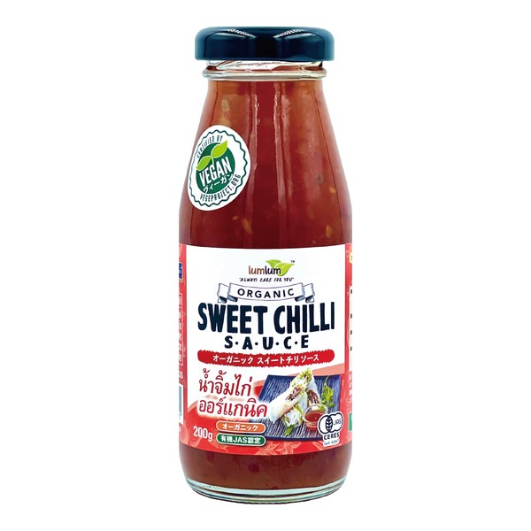 Organic Sweet Chilli Sauce (Swiss Chile), 7.1 oz (200 g) (Organic JAS Certified, Vegan Certified, Gluten Free), Authentic Thailand, Organic Sweet Chilli Sauce, 7.1 oz (200 g) (1)