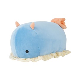 LIV HEART Bolster Marshmallow Aqua Mie Sea Couchan (Approx. 10.6 inches in total length) Plush Toy Waist Support 28209-65