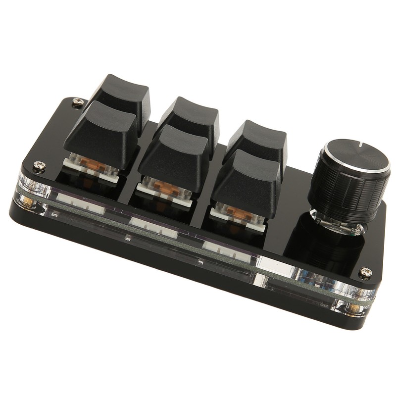 6 Key Mini Keypad with Knob USB DIY Programmable Keyboard