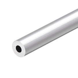 sourcing map 6063 Aluminum Round Tube, 300mm Length 17mm OD 8mm Inner Dia Seamless Aluminum Straight Tubing