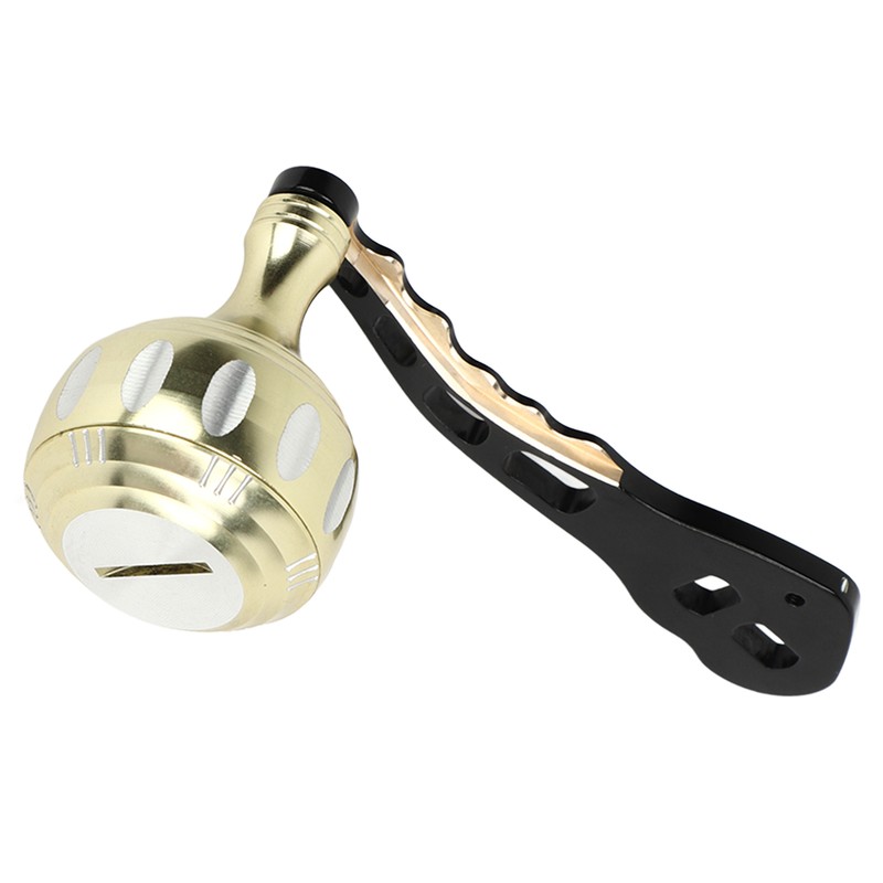 Fishing Reel Handle Aluminum Alloy Prevent Slip Ergonomic Replacement Baitcasting