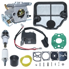 Gubeter Carburetor Ignition Coil Kit Husqvarna 136 137 141 142 Zama C1Q W29E 545199901 545063901 530039239 530029811 530029814