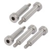 sourcing map 304 Stainless Steel Hexagon Socket Shoulder Bolts 5