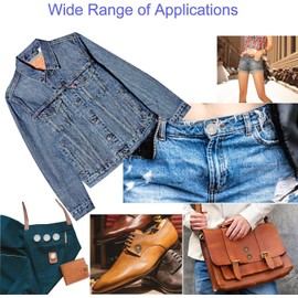 JUTOSU 8 Pcs Metal Jeans Waist Adjuster Button Adjuster Seamless Design Removable DIY Trouser Replacement Pieces