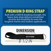 EZ-Xtend Premium D-Ring Strap with Loop for Rail Attachment of