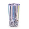 20oz Abstract Confetti Tumbler with Straws Lids,Insulated Cup Reusable Stainless