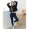 Stelle Women Cropped Sweatshirts Cotton Crewneck Pullover Long Sleeve Crop