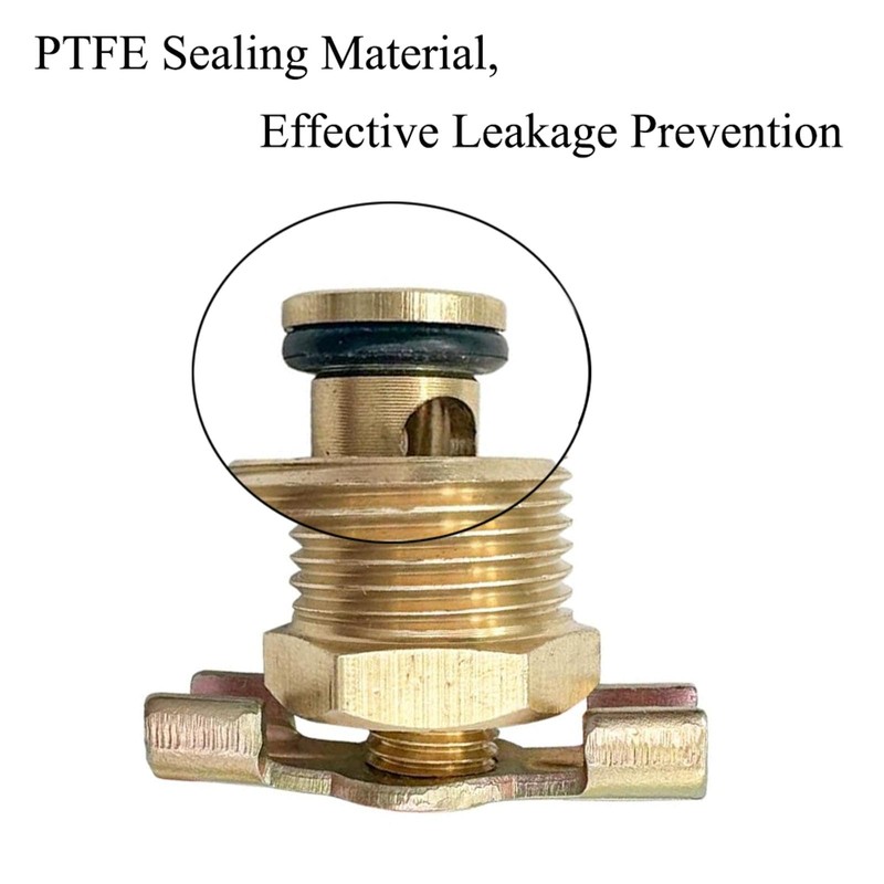 5 Pieces Brass Water Drain Valve, DN15 1/2 Inch Air