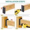 Eapele 20pcs Deck Railing Brackets Connectors for 2x4 Railing Wood