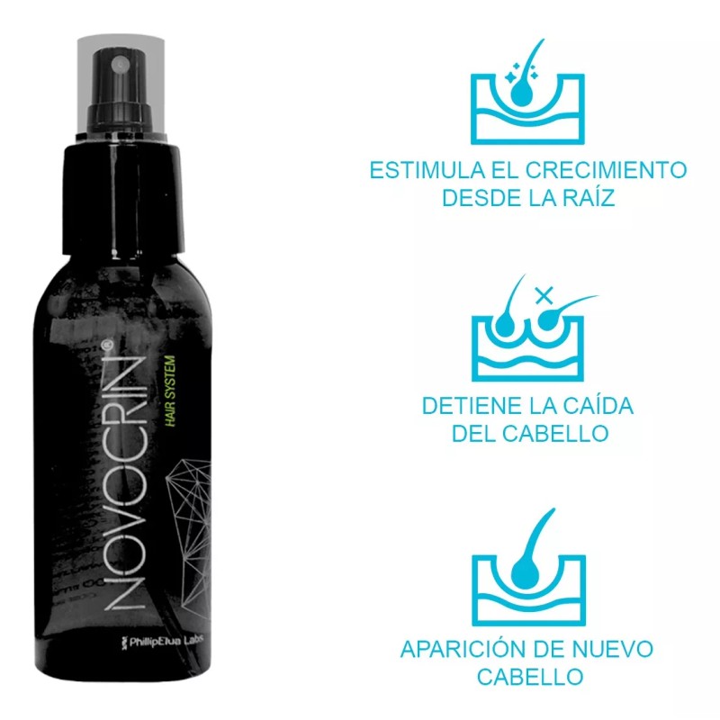 Microagujas Derma Roller 0.5 Mm + Novocrin Locion Recuperacion Capilar