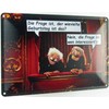 Tin Sign 20 x 30 cm Domed Waldorf Statler Muppet