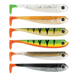 Lieblingsköder Rubber Fish 6 cm – 6 Fishing Lures, Colour Favourite Bait: Firetail Edition