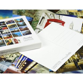 Travel postcards,Set of 30 Post cards variety pack depicting from Around the World Famous Travel Sites,Assorted Postcards Bulk, 4 x 6 -London