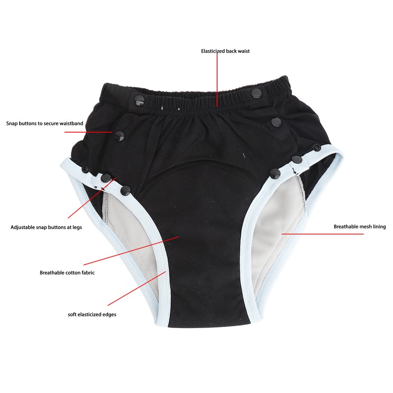 Washable Adult Diaper Leakproof Comfortable Pure Cotton Adult Incontinence Cloth