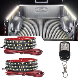 UWDESY 2Pcs 60'' LED Truck Bed Light Strip Kit,Tail Light Strip,Car Interior Light Strip,Decoration Lighting Strip for Pickup Trucks Cargo Camper Van SUV RV Boat Golf Cart (White)