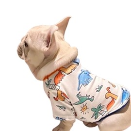 Dino Puppy Pajamas Cute Soft Dog Clothes Cats Pajamas Dog Jumpsuit for Small Dogs Cats Kitten Dog Onesie Dog Sweater Dinosaur Dog Apparel Pet Clothes