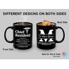WishEver Chief Resident 2Side Mug 11oz Black -Superhuman - Chief