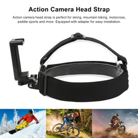 Head Helmet Strap Band Mount Holder Head Strap Mount Phone Holder Headband Holder Adjustable Belt Cellphone Selfie Head Mount Strap Holder First-Person View Video for Smart Phones Action Camera