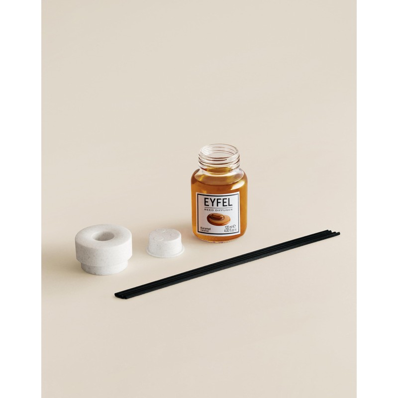 EYFEL Reed Diffuser Set - Caramel Scent 4.05 fl oz