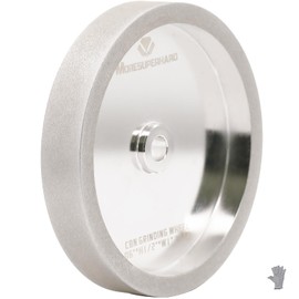 MORESUPERHARD CBN Grinding Wheel 6 inch 320 Grit,1/2" Bore,1" Wide,for All Kinds of 6 inch Bench Grinders,for Sharpening High Speed Steel Tools WoodTurining Tools(320 Grit)