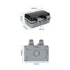 Outdoor Socket with USB Ports IP66 Weatherproof for Wet Room