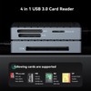 Yottamaster P-CR01 USB 3.0 Card Reader, SD/TF (microSD)/CF/MS 4 Slots