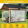 Tarpaulin Waterproof Transparent with Eyelets 2 x 2 m, Transparent