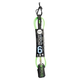Pro-Lite Freesurf Series Surfboard Leashes (Lime Green, 6'0)