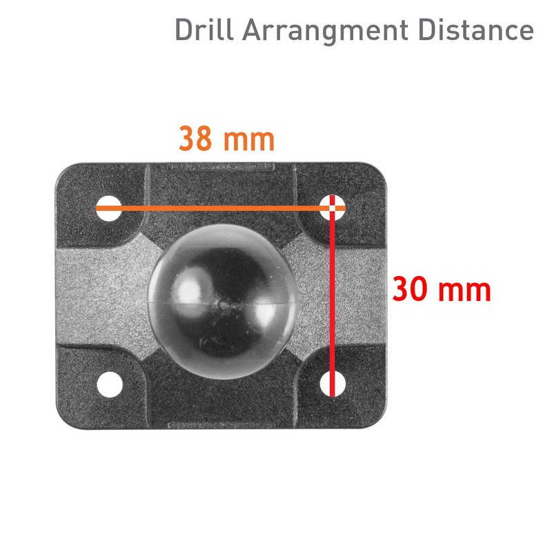 iBOLT 25mm / 1 inch Composite AMPS Adapter Plate for