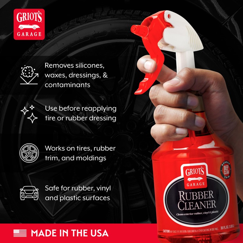 Griot's Garage Rubber Cleaner for Car Cleaning and Detailing, Works