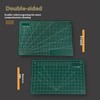 Double-Sided A4 Self-Healing Cutting Mat, Green, Professional Grid Lines for
