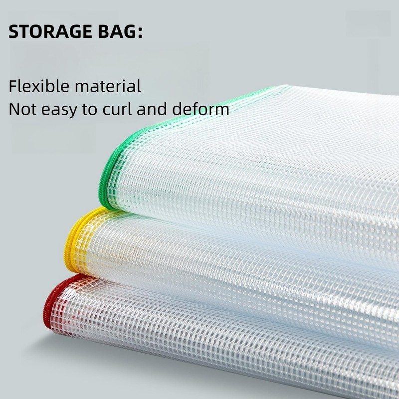 12Pcs Plastic Wallets B4 Zip Lock Folders, Waterproof Document Wallet