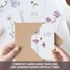 AUDREE 50 Pcs Sympathy Cards with Envelopes (4"x6") - Bulk