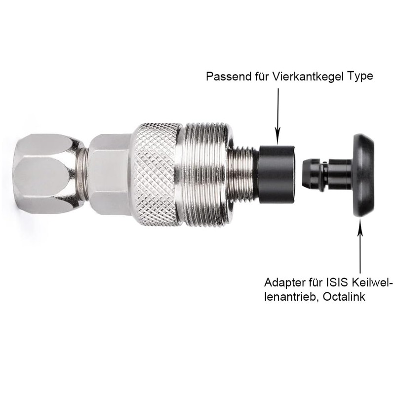 cyclists Bicycle Crank Puller for Square Thread Crankset or ISIS