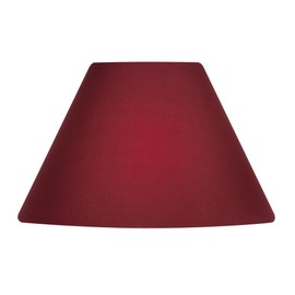 Oaks Lighting S501/12 WI Cotton Coolie Shade, 12-inch, Wine, Fabric