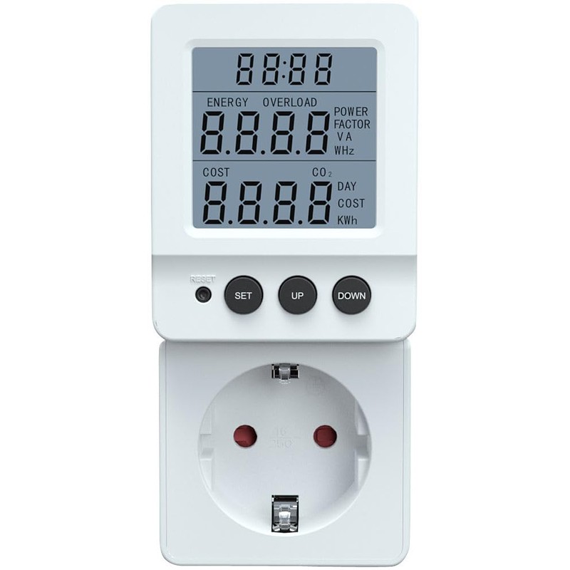 revolt Digital Electricity Meter: Digital 230 V Energy Cost Meter