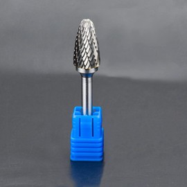 1 piece Carbide Bar, Tungsten Bar, Double Cut Drill, Cutter, Polishing, Tungsten Bar, Processing, Rotary Bar (0.24 inch (6 mm) Shank, Blade Width 0.7 inch (18 mm)