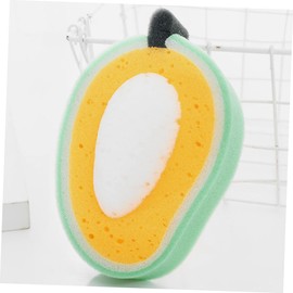 IWOWHERO 6Pcs Fruit Shaped Bath Sponges for Thickened Exfoliating Shower Scrubbers with Rich Fun Strawberry Mango Gentle Skin Cleansing for Daily Bathing
