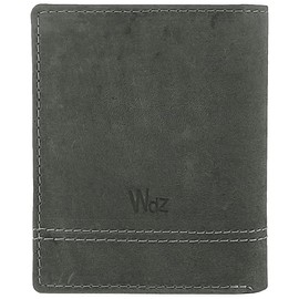 Wildzone Leather Wallet for Men with Purse with Snap Closure and Card Holder with RFID Protection for Cards, Measures 8.5 x 10.5 x 2 cm and Weight 82 g. Designed in Spain. Green, Contemporary