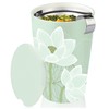 Tea Forte Double-Walled Ceramic Kati Cup, Removable Stainless Steel Infuser