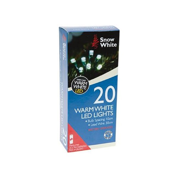 PMS 20 Warm White B/OP LED Lights in COL Box & 24PC Display