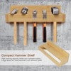 Wokyy Wall Mounted Screwdriver Rack, Bamboo Pliers Holder Hammer Wall