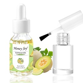 Cuticle Oil Scented Moisturizing Nail Oil, Organic Rosehip Cuticle Remover Liquid, Ultra Nourishing Nail Care, Infused with Real Flowers for Nails & Nail Oil Cuticle, 0.5 fl. oz (15ml, Hami Melon)