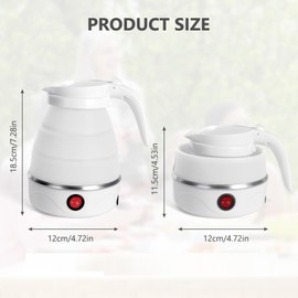 Flintronic Foldable Kettle Water Bottle, White