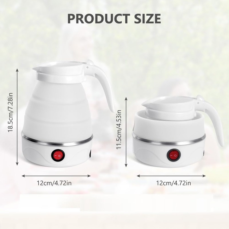 Flintronic Foldable Kettle Water Bottle, White