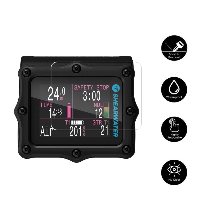 Zshion Screen Protector Compatible with Shearwater Perdix 2,Ultra-Thin Explosion-Proof Anti-Scratch