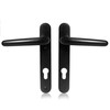 XFORT Uros Matt Black Door Handle (PZ 92mm, 122mm Screw